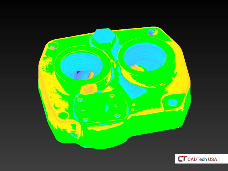 Deviation Analysis of Mesh and Model in Xtract3D