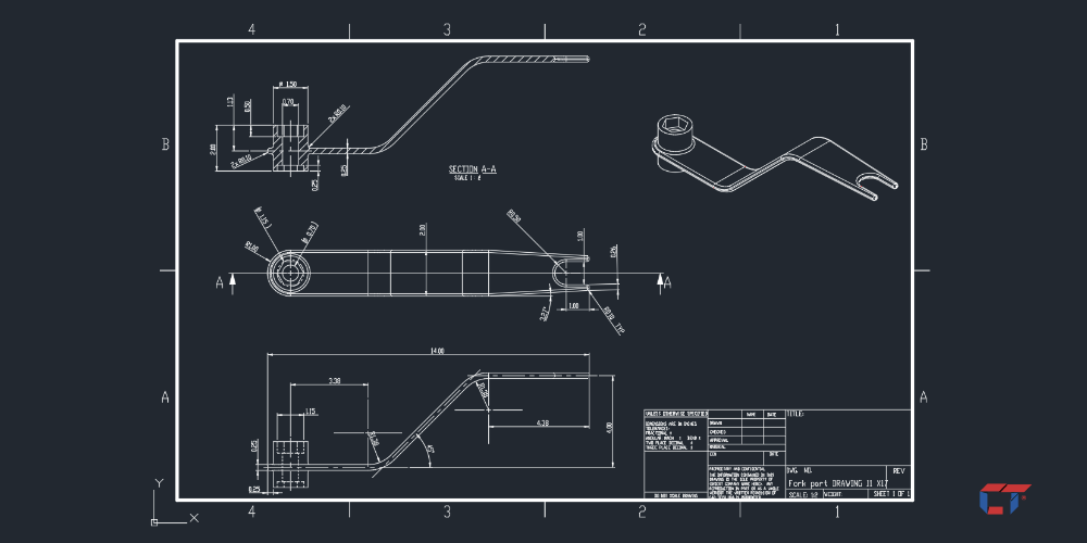 Drawing of part