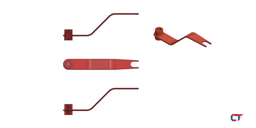 3D model overlaid on drawing